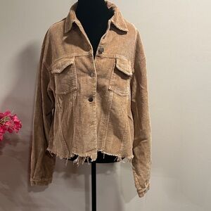Tan Corduroy Women's Jacket